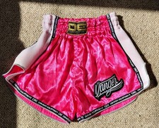 Mauy Thai Shorts Kids S/M Pink D.E Danger Equipment Made In Thailand