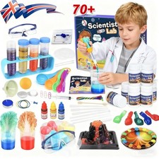 70 Lab Experiments Science Kit for Kids STEM Toys Erupting Volcano Chemistry Set