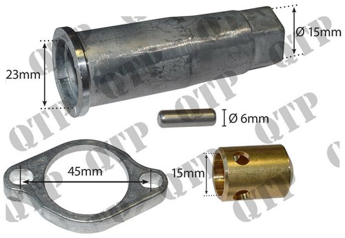 Loader joystick cable fitting - loader,