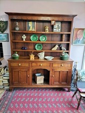A Glorious Early 19th Century Oak Welsh Dresser With Dog Kennel And Great Patina