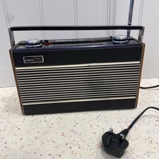 Roberts R800 Radio Black With Teak Sides Works Really Well Complete With Lead