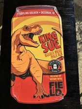 Toppling Goliath Brewing KING Sue DINOSAUR Metal BEER Sign Tin Tacker  12”X12”