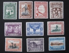 1933 Sierra Leone set to 2/-