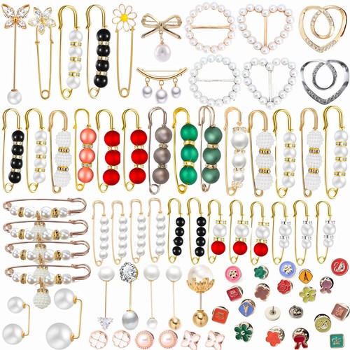 Pieces pearl brooch pins - pearl,