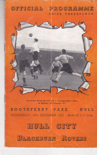 1951 1952 hull - city, v