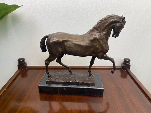 Bronze sculpture horse - sculpture,