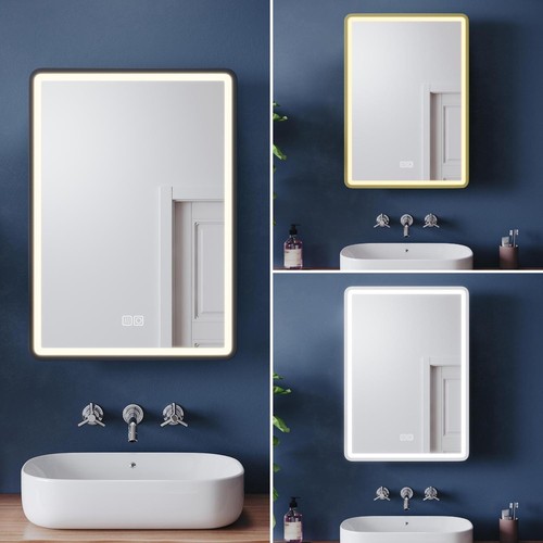 Led bathroom mirror - mirror, cabinet