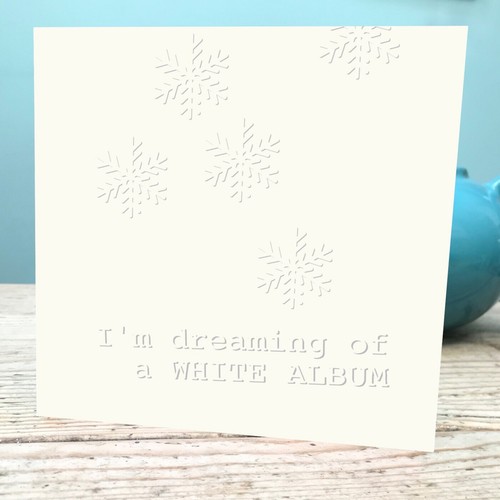 Beatles fan christmas card - fan,