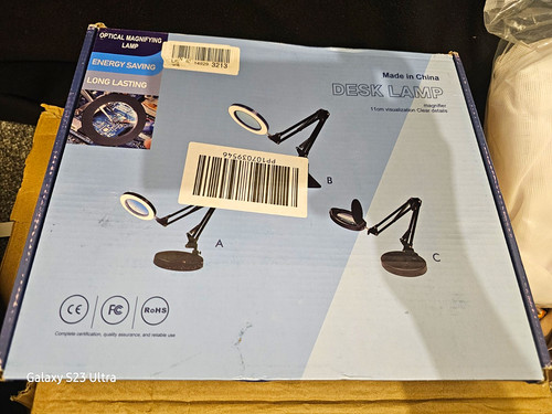 Led magnifying ring desk - led,