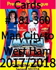 Cards # 181 - 360 Match Attax