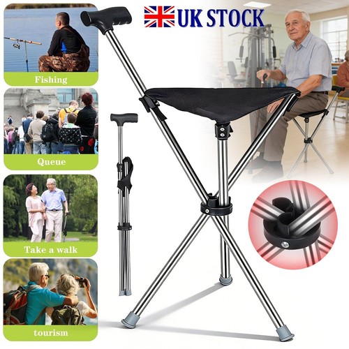 2in1 folding walking stick - walking,