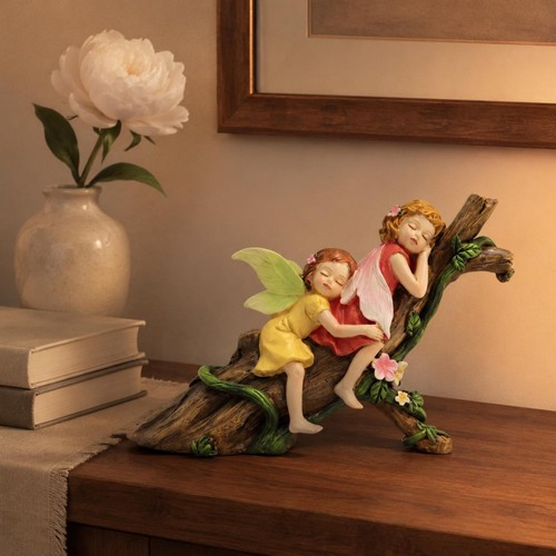 Sleeping flower fairy - sleeping, figurine