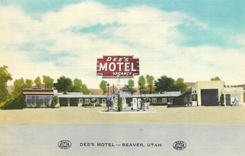 1950s beaver utah dee motel - 1950s, dee's