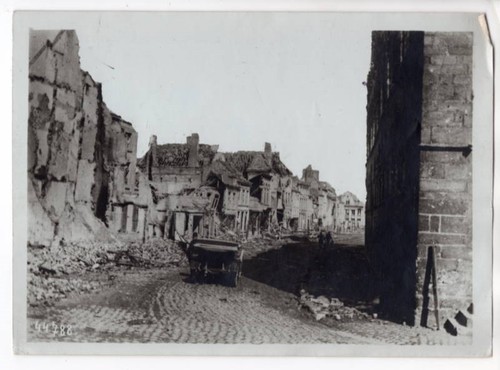 Wwi ruins war street - wwi, a