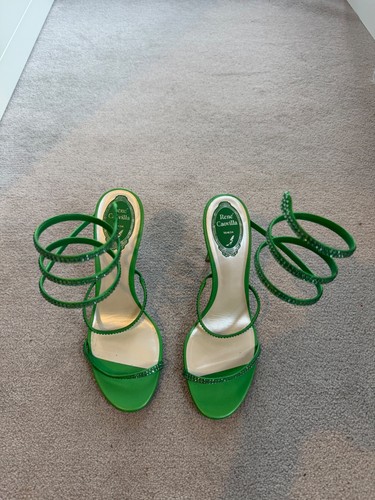 Rene caovilla green strappy - rene,
