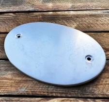 Classic Motorcycle Alloy Racing Mini Oval Number Board Plate Custom Cafe Racer