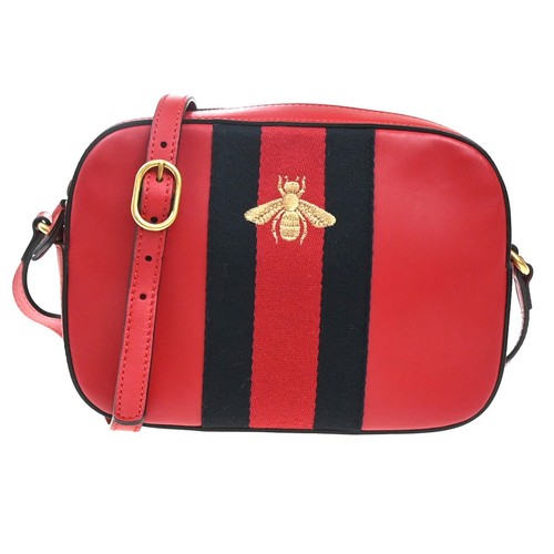 Gucci logo webby bee crossbody - gucci,