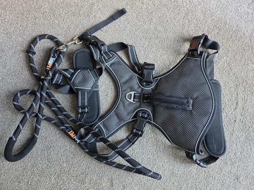Dog harness and leash set - and,