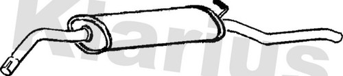 Rear muffler fits - muffler, skoda