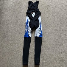 Cycling Bib Tights Fausto Coppi Size L Italian Alexander Black Blue
