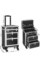 Cosmetic Case Trolley Makeup trolley SONGMICS
