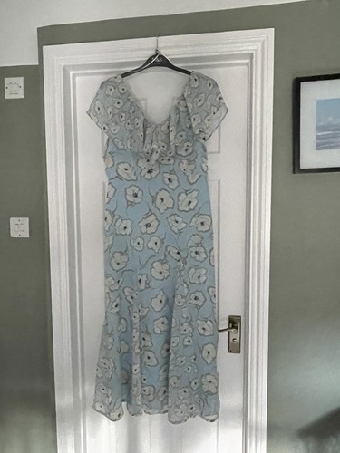 Monsoon midaxi dress uk12 pale - midaxi,