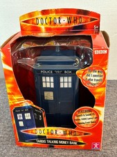 Doctor Who Tardis Talking Money Box 10th Dr & Rose Working See Video Boxed