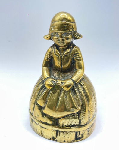 Brass bell lady table - bell,