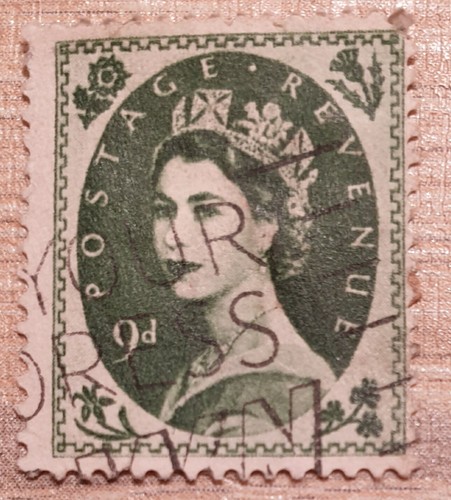 Old british postage stamps - old,