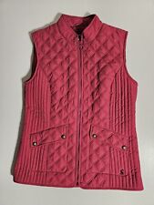 Joules Minx Gilet Sleeveless Quilted Berry Pink UK 10 Waistcoat Good Condition
