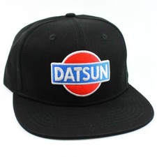 DATSUN LOGO A - BLACK BASEBALL
