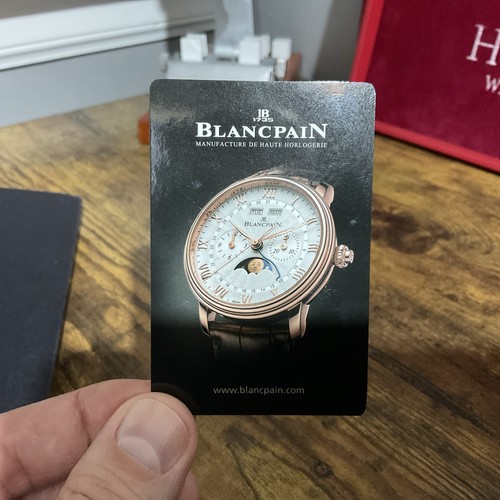 Blancpain calendar card - blancpain, 2012