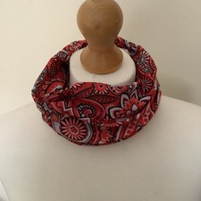 A Red Paisley Design Stretch