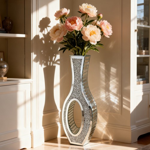 Glitter crushed diamond flower - glitter,
