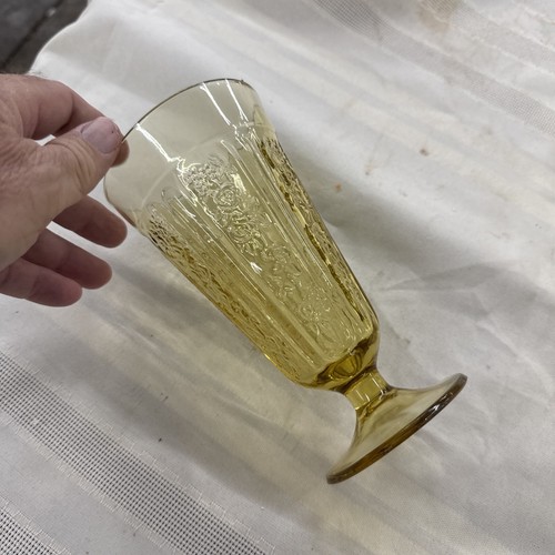 Depression glass amber - depression,
