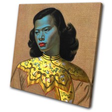 Chinese Girl Vintage Blue