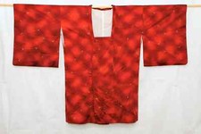 Amazing vintage Japanese  KIMONO/Michiyuki JACKET     Burnt Orange        222 G
