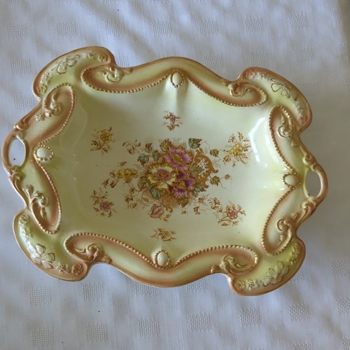 Vintage creamware fruit bowl - vintage,