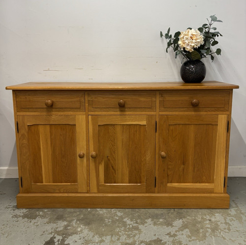 Solid pine sideboard cabinet - pine, 3