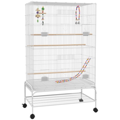 Pawhut bird cage stand - bird, w/