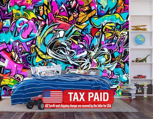 Graffiti splatter art print - graffiti,