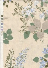 VINTAGE FLORAL  CURTAIN FABRIC