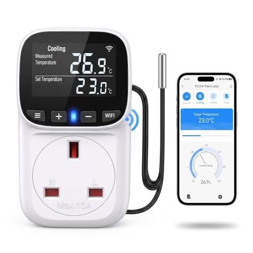 Smart wifi thermostat plug - smart,