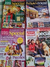 4 People's Friend Magazines Christmas Editions. Good Condition.