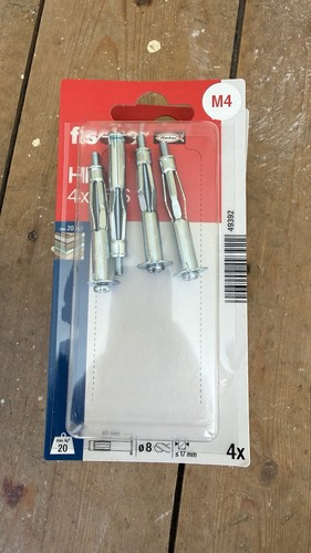Fischer 4x45 fixings - hm,