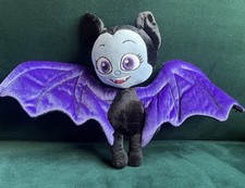 Disney Store Vampirina Bat Soft Toy Plush Black & Purple Girl Blue Face Plush