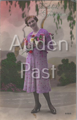 Vintage 1933 dutch postcard - vintage,