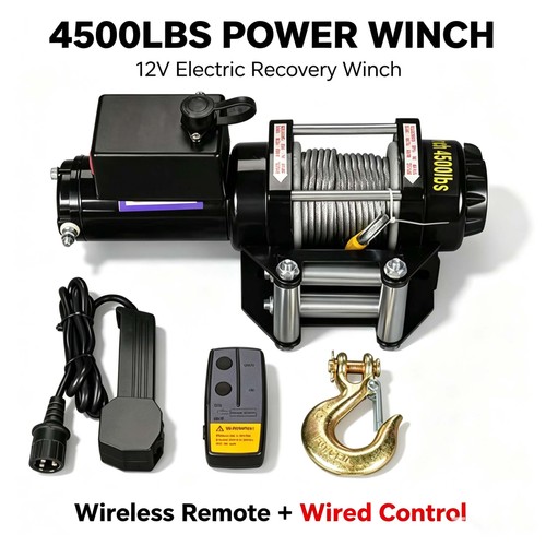 Electric winch 4500lbs - winch,