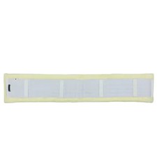 Hy Equestrian GP Fleece Girth Cover in White/Natural