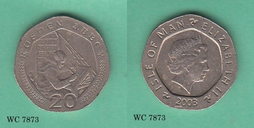 Isle man 20p twenty - of,